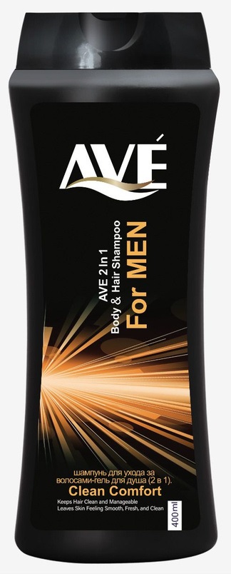 картинка Мужской шампунь-гель AVE 2-в-1 от магазина Богатая