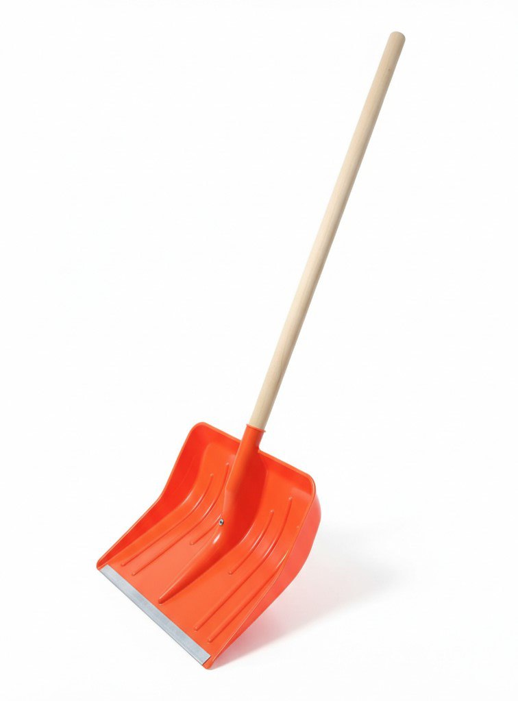 картинка Лопата снеговая с деревянным черенком 47*42*6 от магазина Богатая