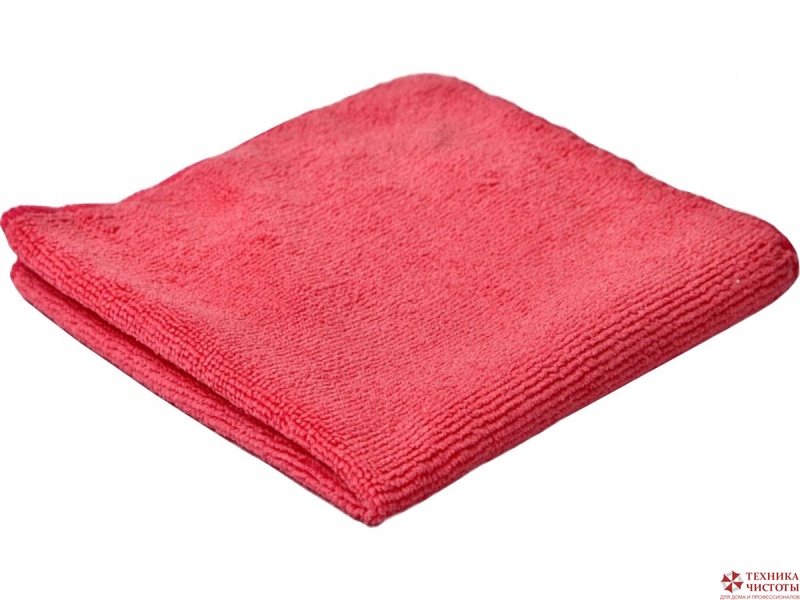 картинка Салфетка из микрофибры 30*30 (1шт)  220г КРАСНАЯ от магазина Богатая