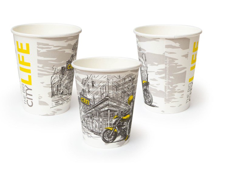 картинка Стакан бумажный С рисунком Big City Life 250мл 50шт d8см от магазина Богатая