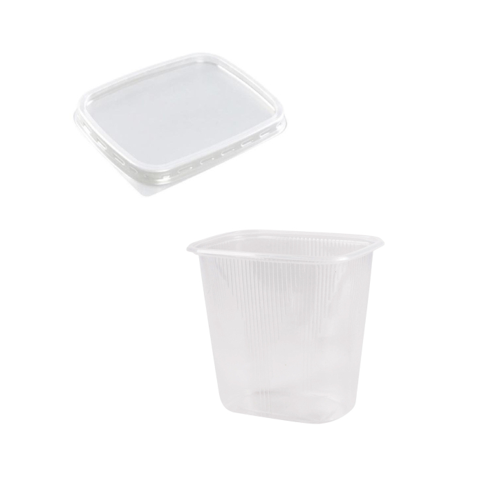 картинка Контейнер пластиковый Стакан 500мл с крышкой 100шт от магазина Богатая