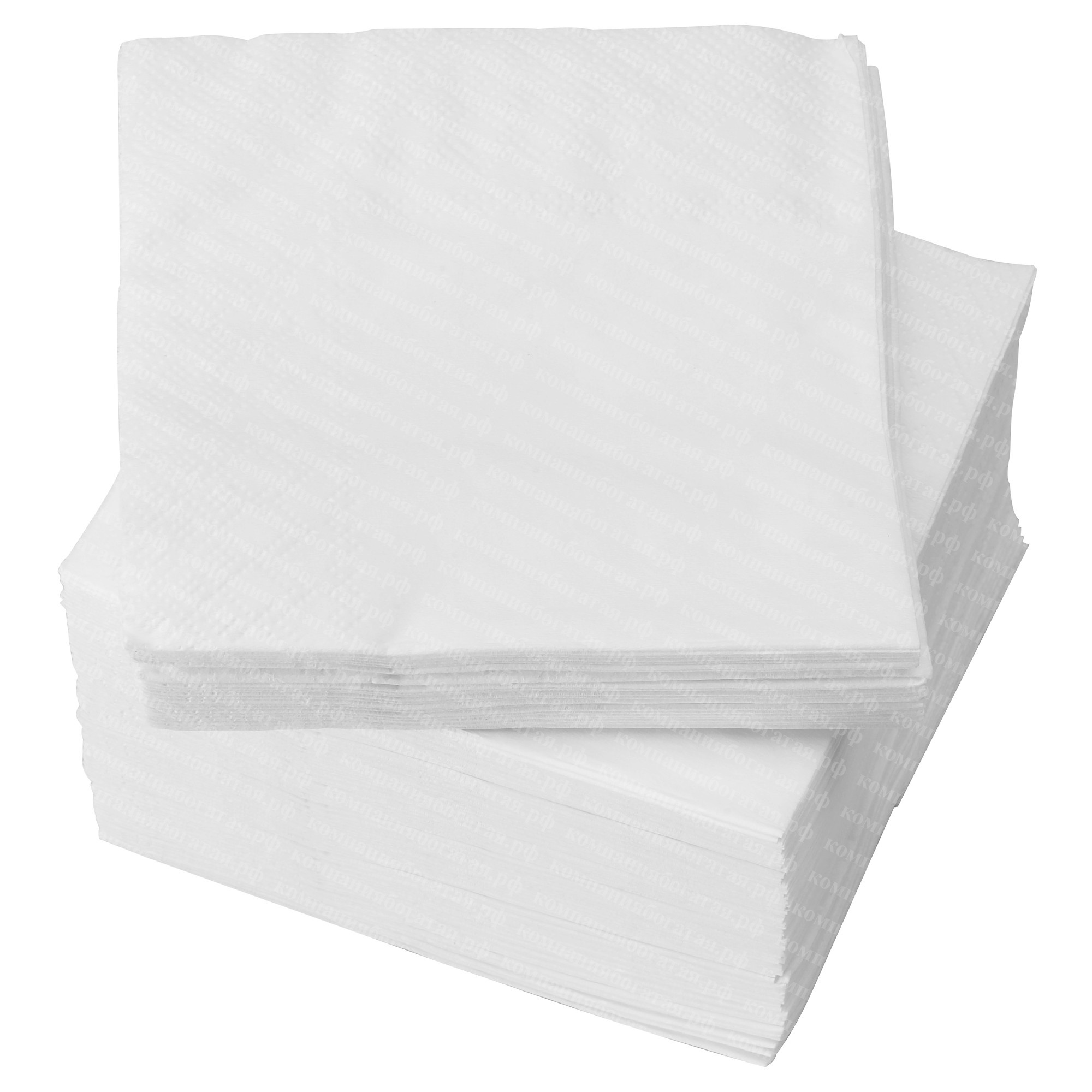 картинка Салфетки белые бумажные 100шт  от магазина Богатая