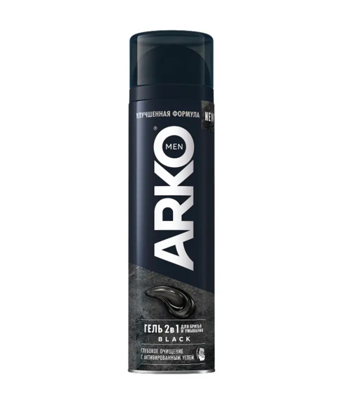 картинка ГЕЛЬ для бритья АРКО BLACK черный 200мл от магазина Богатая